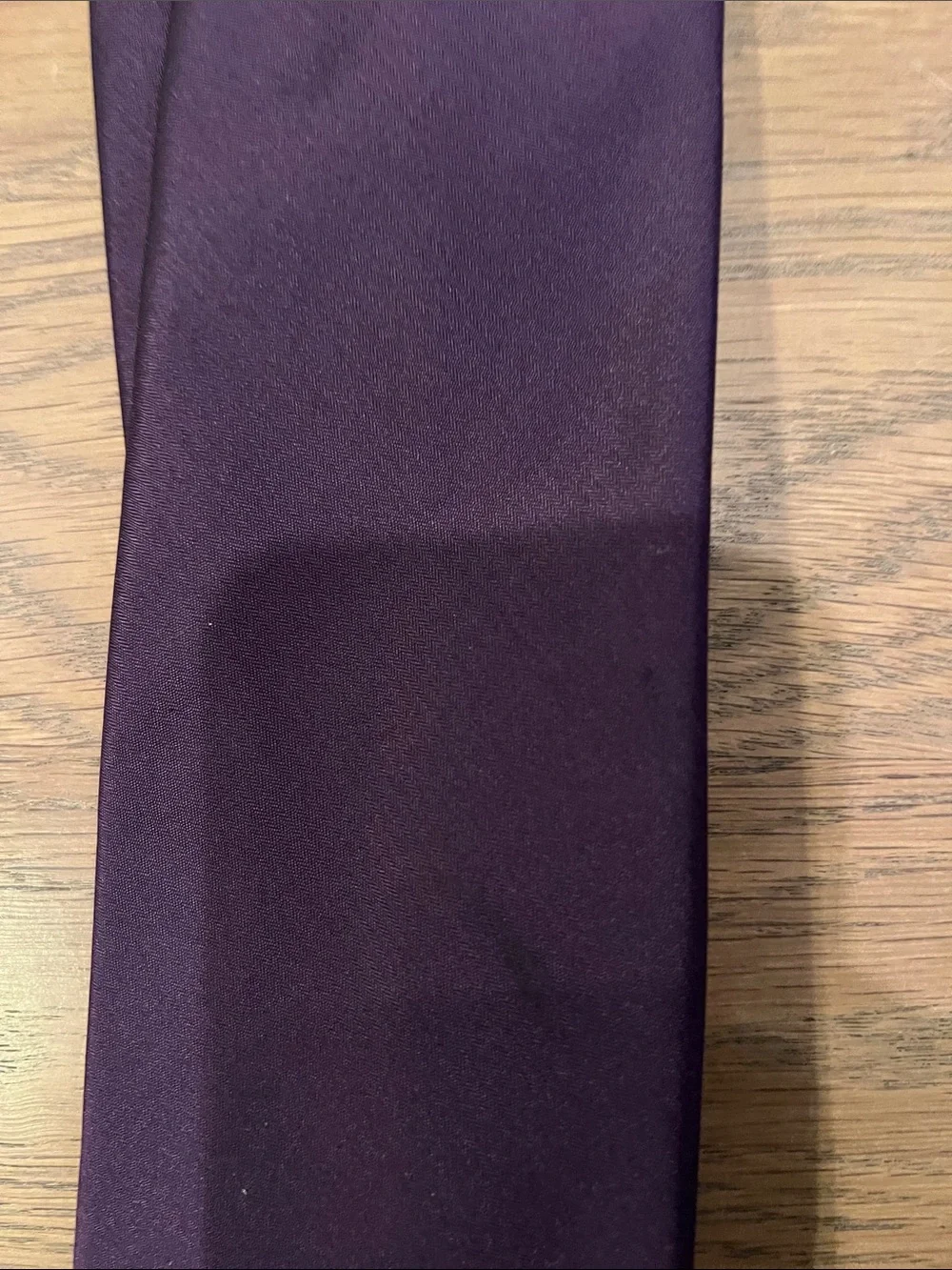 Bloomingdale's Men's Solid Plum Satin Tie
